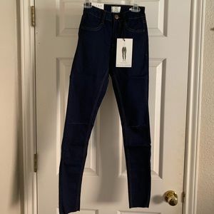 cotton on ripped mid rise jeggings size 0